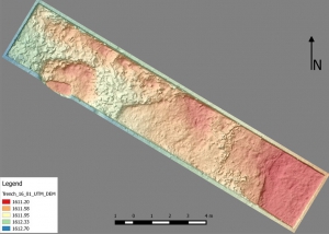 Archeologia GIS rilievo quotato gradazione colore trincea scavo restituzione grafica 3D Persepoli Iran Studio 3R