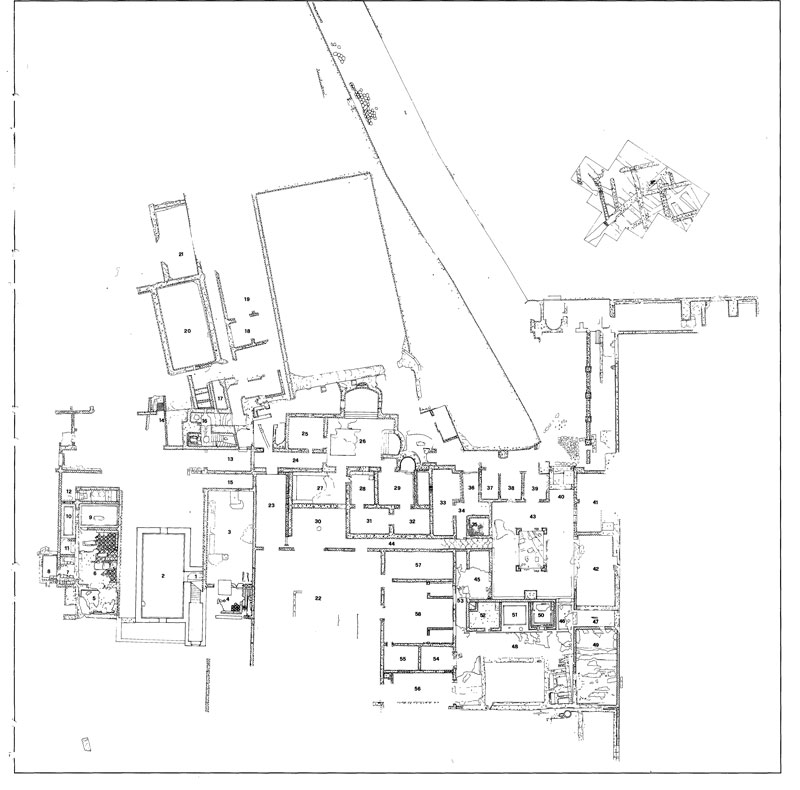 Topographic map of Livia’s Villa - Rome